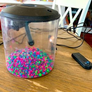 Comes with black light, filter, and heater.